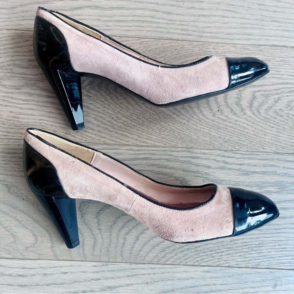 ZARA | 37 | Blush Pink and Black High Heels shoes